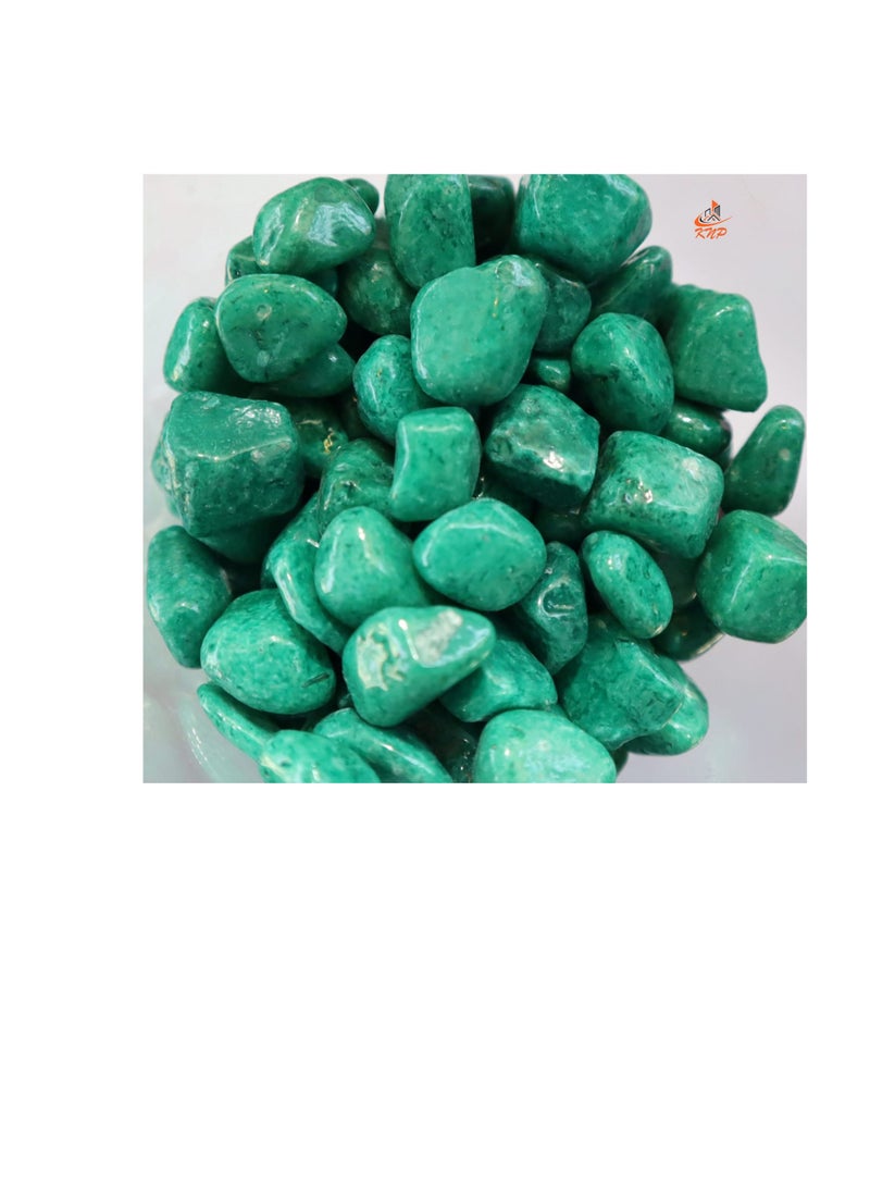 KNP Light Green Decorative Painted Pebbles Aquarium 10-15mm 5kg - Image 1
