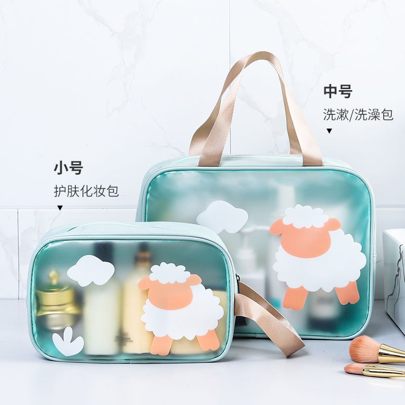 Cosmetic Bag Large Capacity Advanced Sense Dry And Wet Separate Waterproof Wash Bag Travel Storage Beach Bag Partition Swimming Bag - Image 3