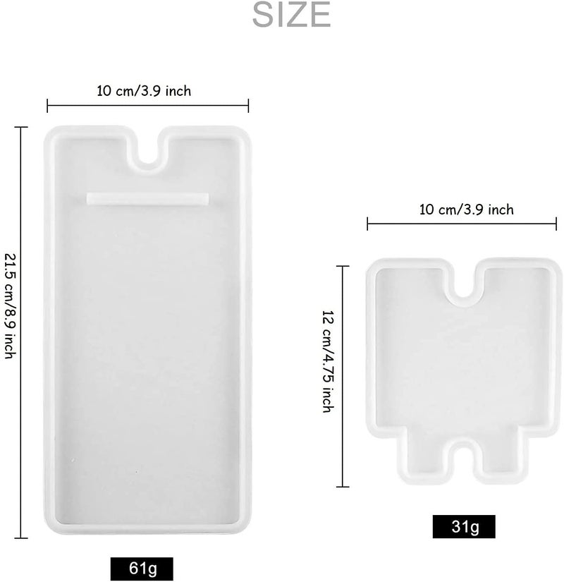 R H LIFESTYLE Silicone Mobile Cell Phone Stand Holder Resin Mold (Mobile Stand Mold 2 PCS) - Image 5