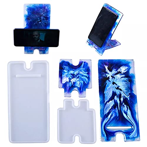 R H LIFESTYLE Silicone Mobile Cell Phone Stand Holder Resin Mold (Mobile Stand Mold 2 PCS) - Image 4