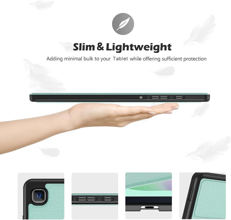 Procases Galaxy Tab S6 Lite 10.4 Case 2022 2020 With Stylus Holder, Slim Stand Protective Folio Case Smart Cover For Galaxy Tab S6 Lite 10.4 Inch Sm-P613 P619 P610 P615 -Mint - Image 5