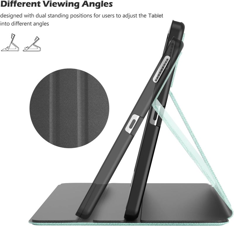 Procases Galaxy Tab S6 Lite 10.4 Case 2022 2020 With Stylus Holder, Slim Stand Protective Folio Case Smart Cover For Galaxy Tab S6 Lite 10.4 Inch Sm-P613 P619 P610 P615 -Mint - Image 3