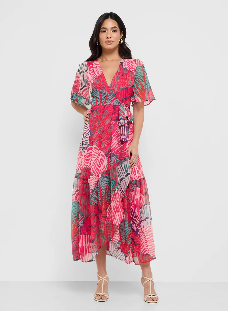 هوب اند ايفي Floral Print Maxi Dress