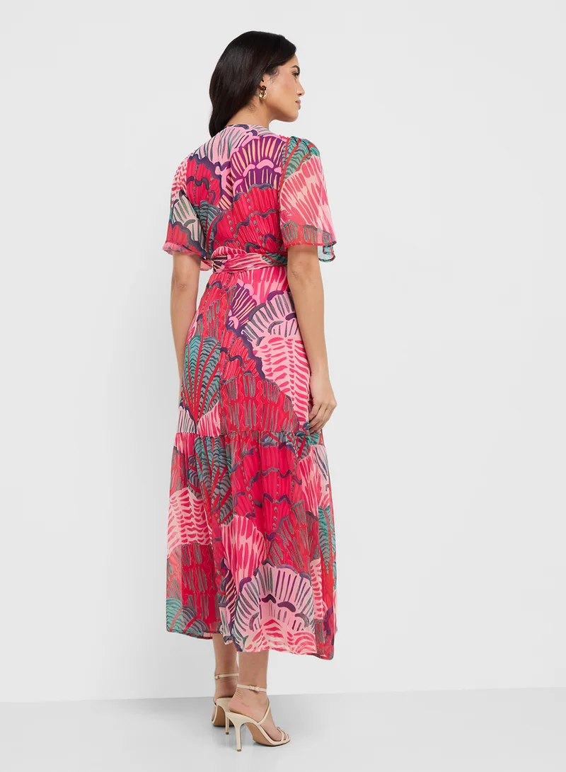 هوب اند ايفي Floral Print Maxi Dress