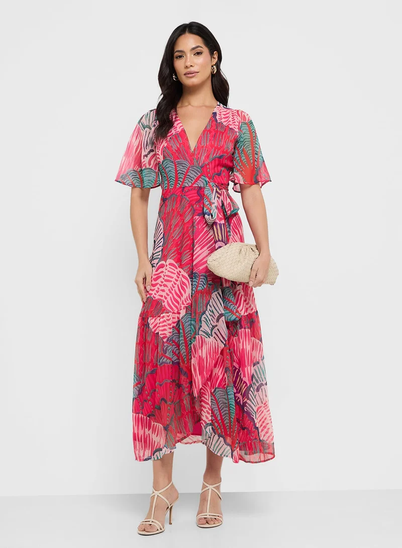 هوب اند ايفي Floral Print Maxi Dress