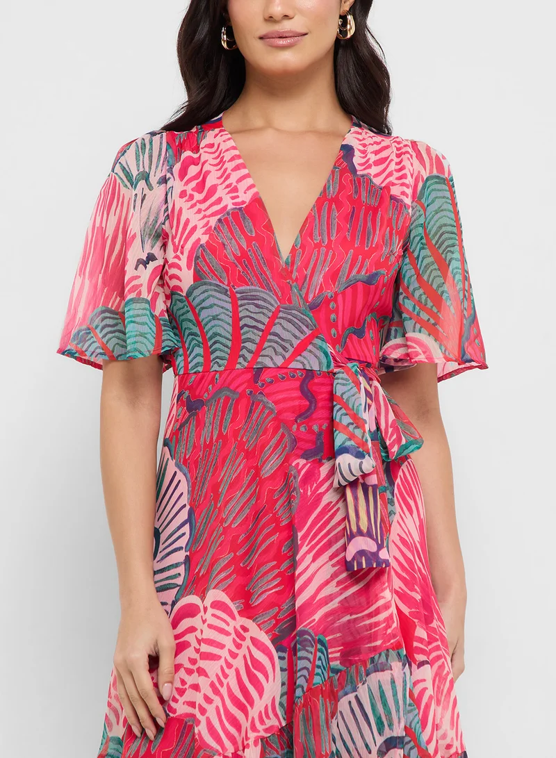 Hope & Ivy Floral Print Maxi Dress