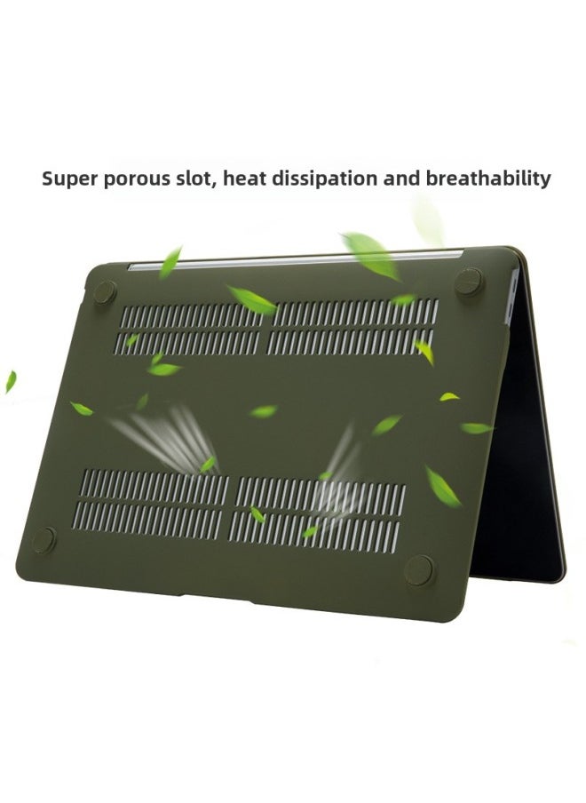 Generic - Applicable To MacBook Air Pro Frosted Crystal Cream Shell Protective Case Apple Laptop Protective Case-Color:Cream Green-Applicable Model:11.6 Air (A1370/A1465) - Image 1