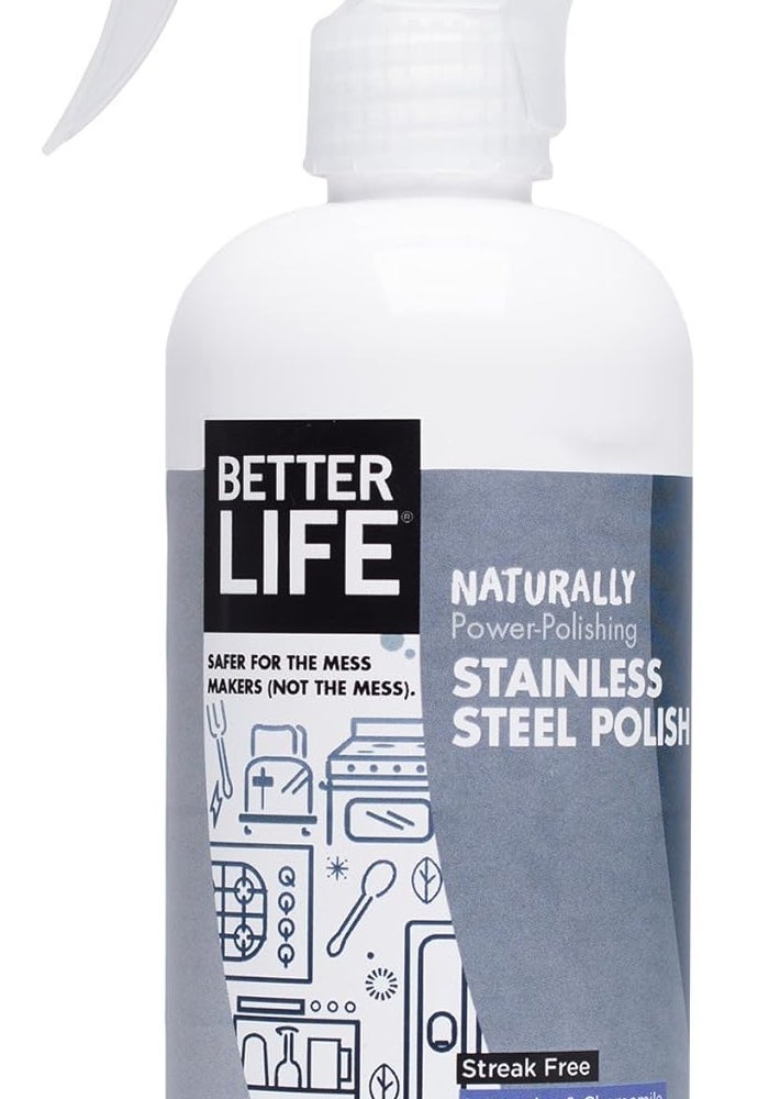 Better Life Natural Streak Free Stainless Steel Polish with Lavender and Chamomile - 16 Ounces - Image 1