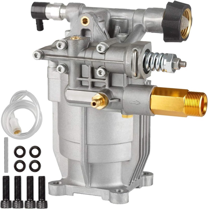 MUTURQ 3/4" Shaft Horizontal Pressure Washer Pump, 2600-3000 PSI, 2.5 GPM, OEM Replacement for Honda and More - Image 1