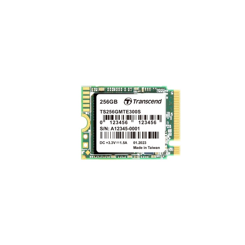 Transcend 256GB MTE300S M2 2230 PCIe Gen3x4 SSD SLC Cache for Steam Deck ROG Ally Microsoft Surface SingleSided Up to 2000950 MBs M Key TS256GMTE300S - Image 2