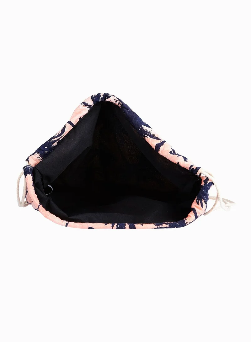 Funky Fish Palm Trees Drawstring Backpack
