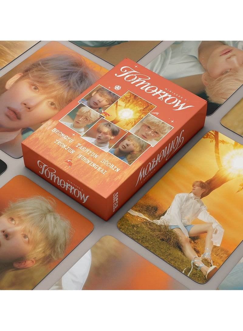 55Pcs Tomorrow X Together  LOMO Cards TXT Minisode 3 TOMORROW Album K-POP Mini FAN merchandise PhotoCards 2025 K-POP Merch WorldTour Collectors Poster GreetingCard - Image 1