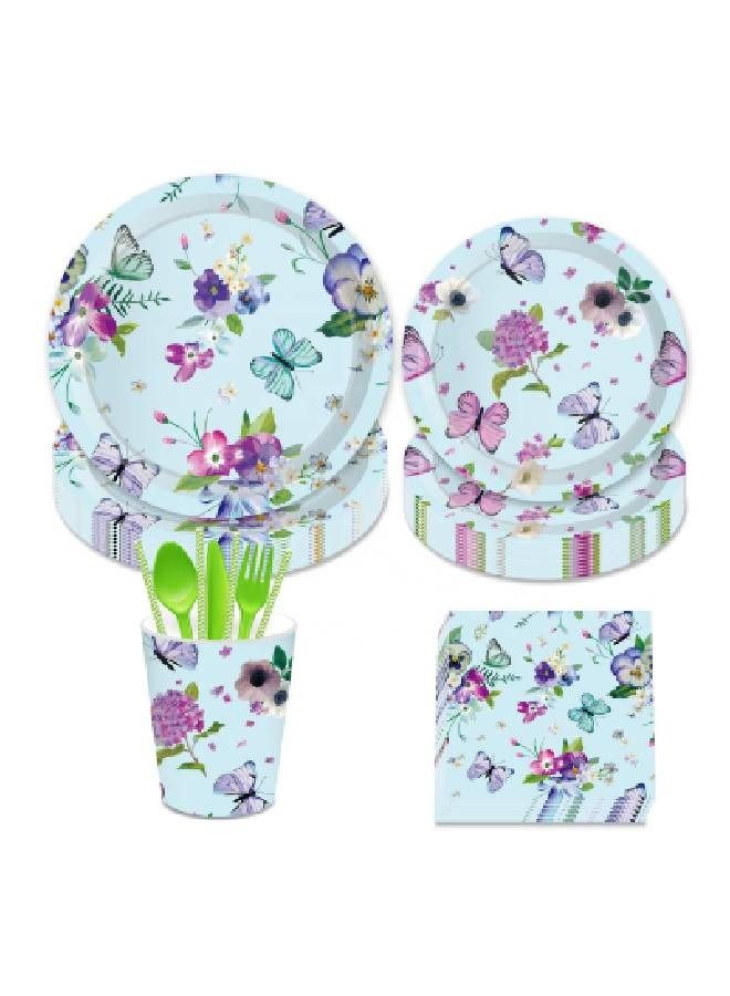 ThePartyPopper Butterfly Party Tableware Set - Image 1