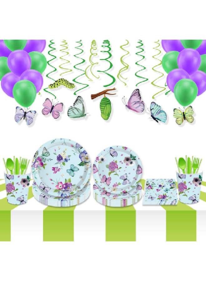 ThePartyPopper Butterfly Party Tableware Set - Image 2