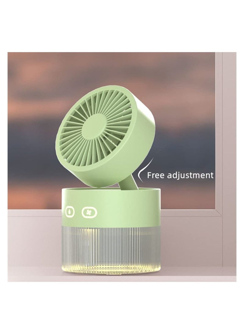 Portable Handheld Fan with Essential Oil Diffuser Humidifier 3-gear adjustable personal fan fragrant essential oil table USB Rechargeable Battery Operated for Home Office Dormitory - Image 3