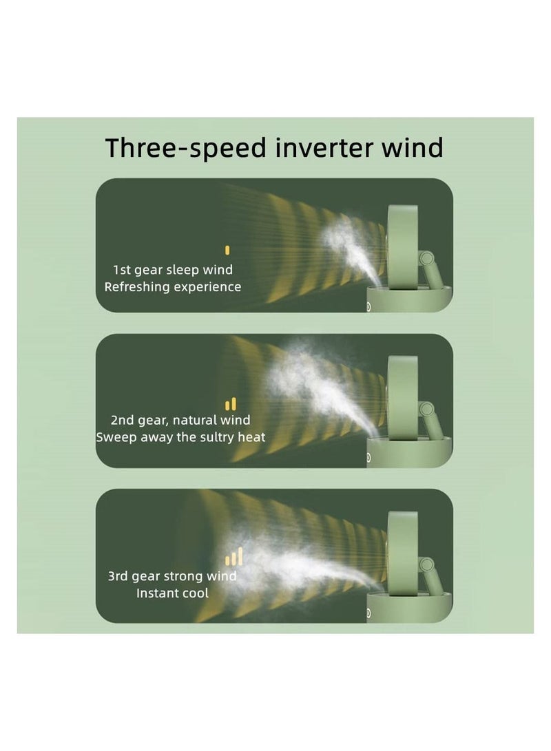 Portable Handheld Fan with Essential Oil Diffuser Humidifier 3-gear adjustable personal fan fragrant essential oil table USB Rechargeable Battery Operated for Home Office Dormitory - Image 2