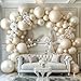 HIBAOpati Pearl White Balloon Garland Double Stuffed Sand White Balloons Different Sizes 18125in Pastel Ivory Cream Balloon Arch Kit for Valentine Wedding Bridal Baptism Baby Shower Birthday Party Decorations - Image 2