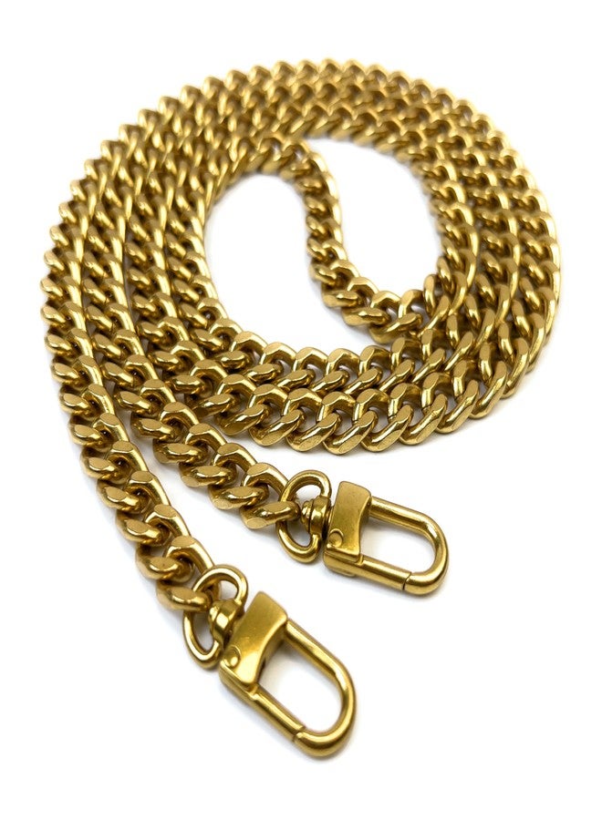 VersaKits 32 Inch Metal Antique Gold Purse Chain Purse Strap Handheld Underarm Link Chain Replacement for Clutch Wristlet Baguette Bag Handbag Tote Bag - Image 1