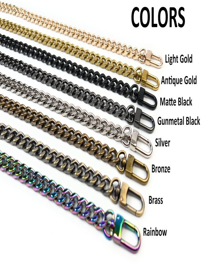 VersaKits 32 Inch Metal Antique Gold Purse Chain Purse Strap Handheld Underarm Link Chain Replacement for Clutch Wristlet Baguette Bag Handbag Tote Bag - Image 2