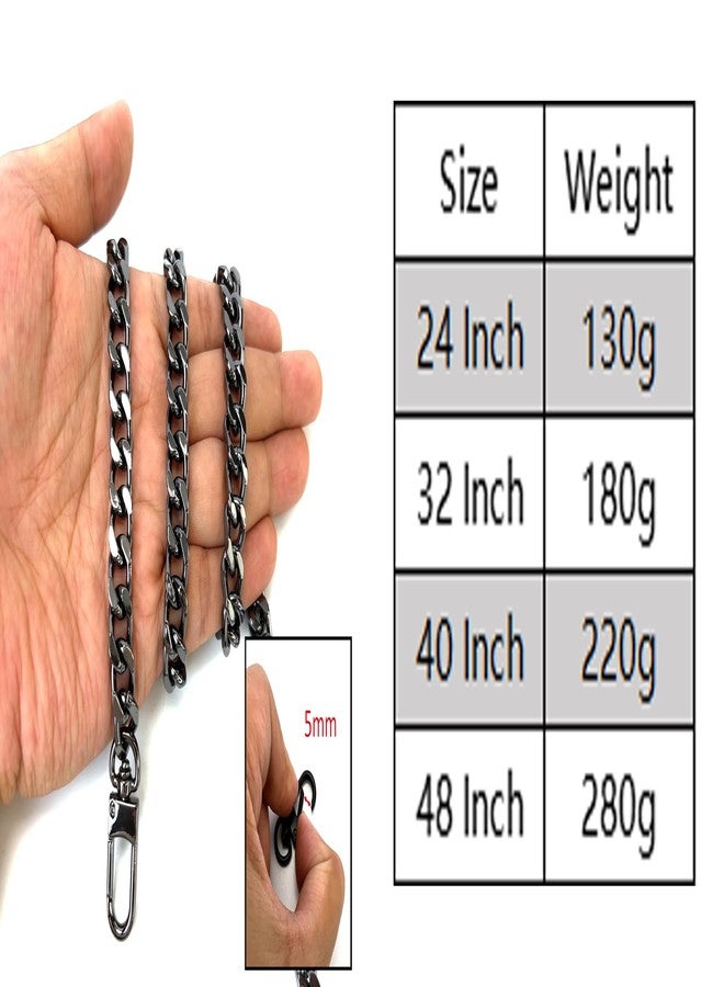 VersaKits 32 Inch Metal Antique Gold Purse Chain Purse Strap Handheld Underarm Link Chain Replacement for Clutch Wristlet Baguette Bag Handbag Tote Bag - Image 4
