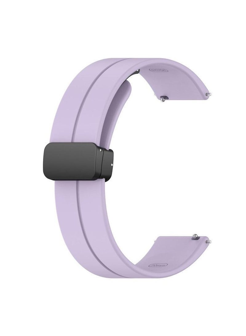 Silicone Strap Compatible with Huawei Watch Fit 3 Magnetic Metal Stainless Buckle Sport Silicone Strap for Huawei Watch Fit 3 Band Quick Release Soft Replacment Wristband