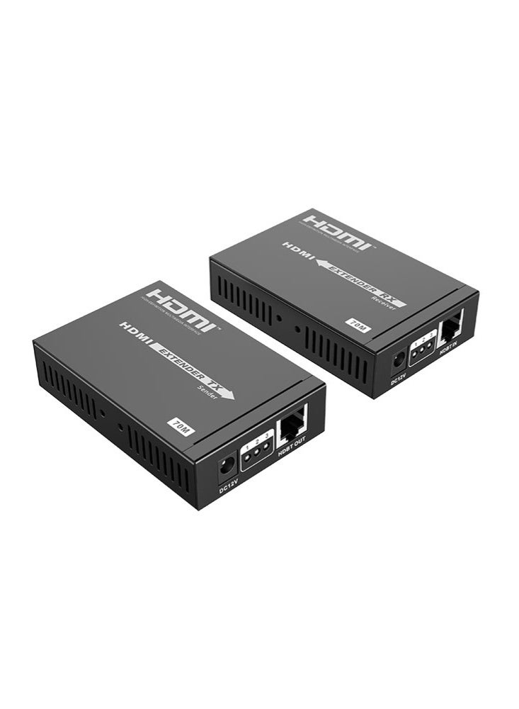 لينكينج مُمدد HDMI بتقنية HDBaseT لمسافة 70 متر عبر كيبل CAT6 بدقة 4K@30Hz - Image 1