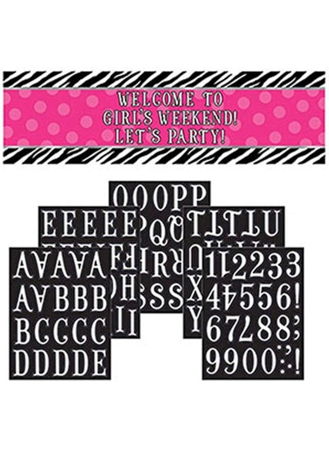 Amscan Amscan Sign Giant Banner Pers It Zebra