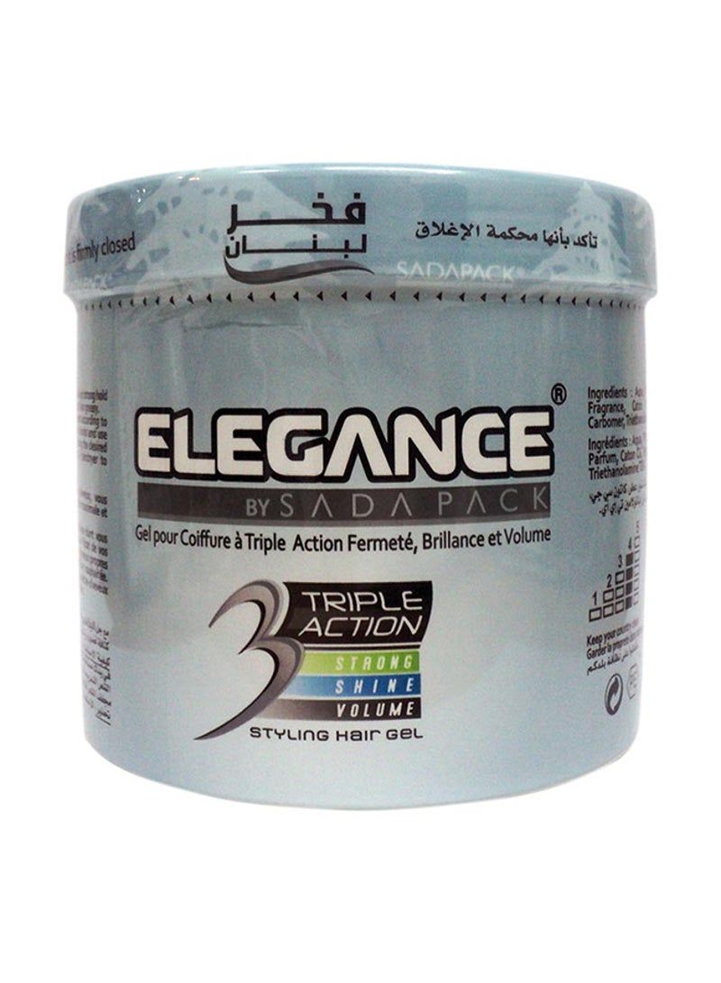 Elegance جل تصفيف الشعر فضي 1000 جرام