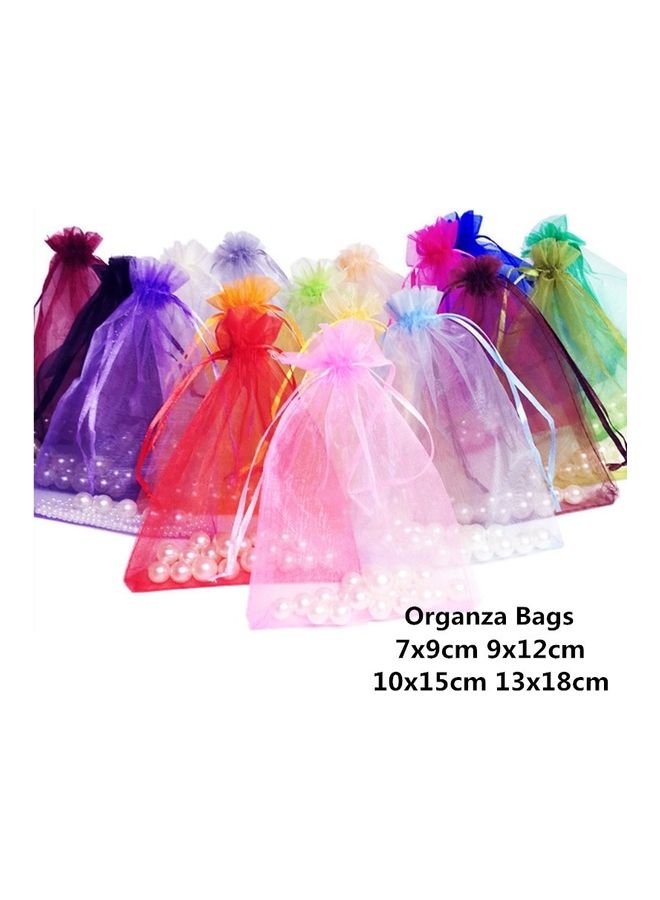 NIBEMINENT 100-Piece 7x9cm Organza Gift Bags