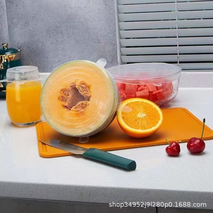 Silicone Preservation Cover Universal Bowl Cover Cup Cover Household Lunch Box Cover Round Universal Silicone Cover Round Cover Sealing Cover - Image 3