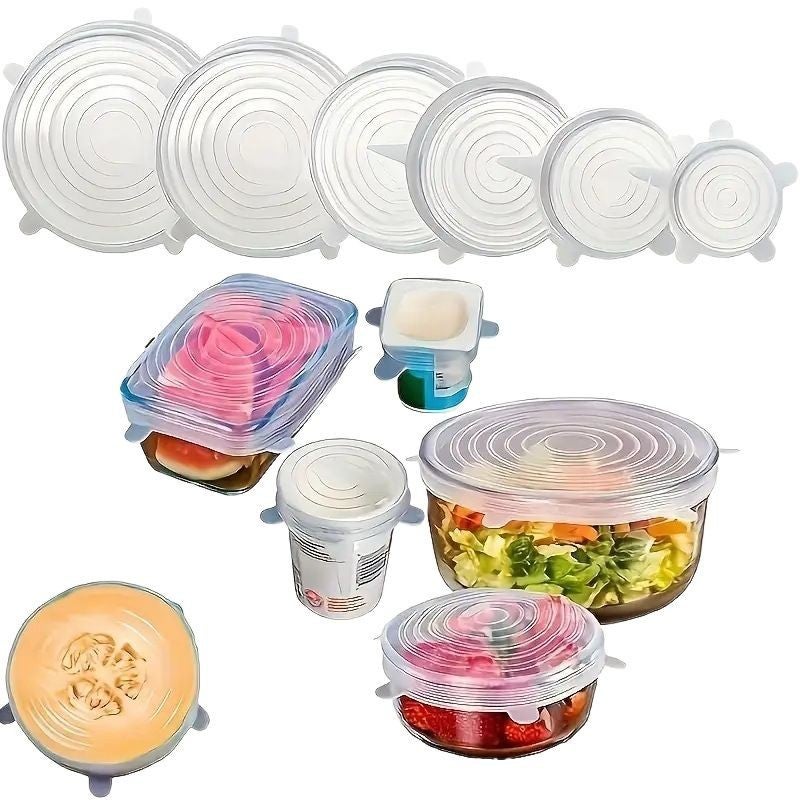 Silicone Preservation Cover Universal Bowl Cover Cup Cover Household Lunch Box Cover Round Universal Silicone Cover Round Cover Sealing Cover - Image 5