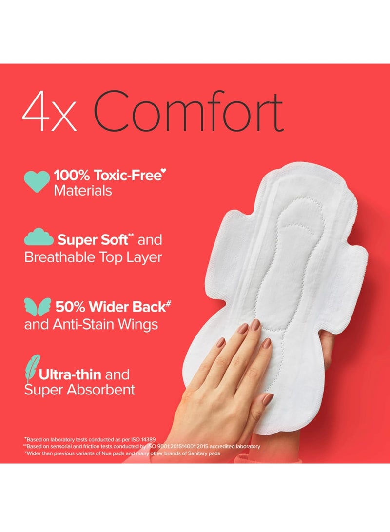 نوا فوط صحية نوا كومبليت كومبليت كومبليت كومبليت - مصممة للبشرة الحساسة | عبوة من ١٢ فوطة صحية متوسطة التدفق، مع أغطية للاستخدام مرة واحدة | بدون تهيج | حماية مريحة طوال اليوم | رقيقة جدًا | فائقة الامتصاص | لا تسبب طفحًا جلديًا | ظهر أوسع بنسبة ٥٠٪ | خالية من السموم بنسبة ١٠٠٪، مختبرة من قبل أطباء الجلدية - Image 4