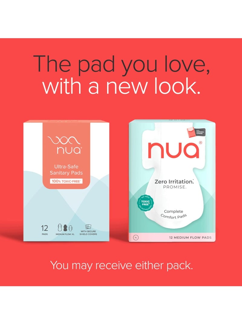 نوا فوط صحية نوا كومبليت كومبليت كومبليت كومبليت - مصممة للبشرة الحساسة | عبوة من ١٢ فوطة صحية متوسطة التدفق، مع أغطية للاستخدام مرة واحدة | بدون تهيج | حماية مريحة طوال اليوم | رقيقة جدًا | فائقة الامتصاص | لا تسبب طفحًا جلديًا | ظهر أوسع بنسبة ٥٠٪ | خالية من السموم بنسبة ١٠٠٪، مختبرة من قبل أطباء الجلدية - Image 2