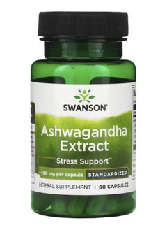 Swanson, Ashwagandha Extract, Standardized, 450 mg, 60 Capsules