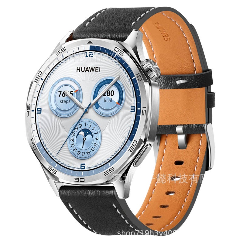 Leather Portable Smartwatch Band for daily smartwatch wear and replacement strap White Outdoor Use Use Routine Use Personal Use Indoor Use On The - Image 2