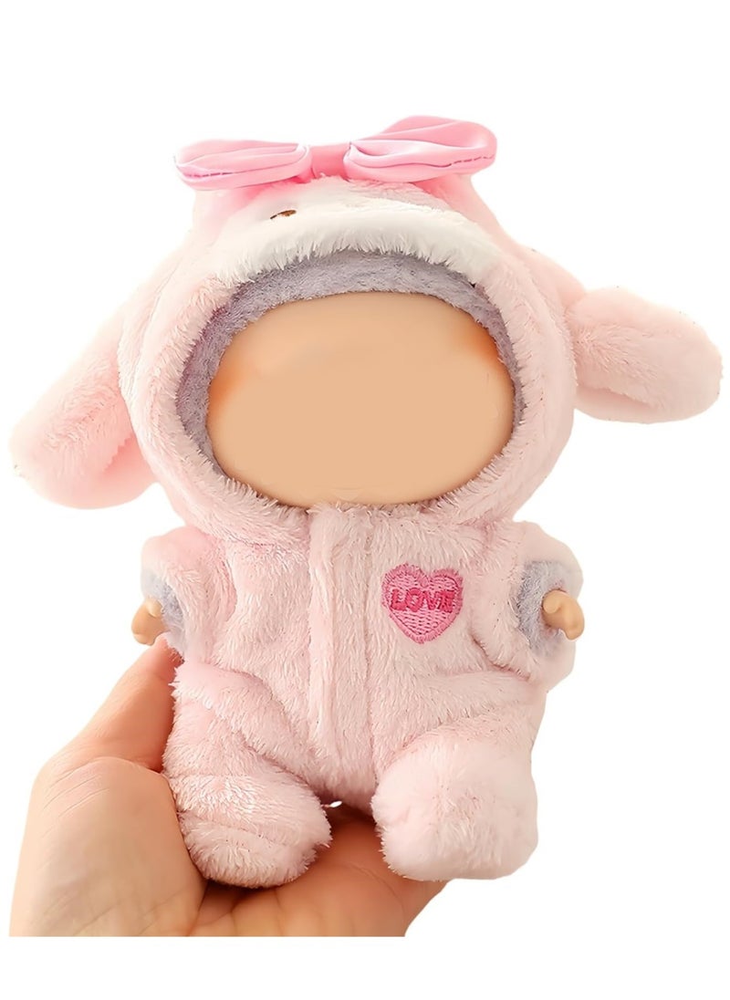 Labubu Clothes One-piece Zipper Clothes Labubu Keychain Accessories Cute Doll Clothes Fashion One-piece Suit 15 17cm Rabubu First, Second, Third Generation Universal (no dolls)  - Image 1