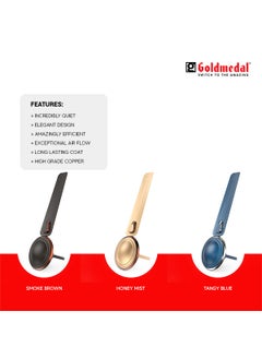 GOLD MEDAL Goldmedal Vector 1200mm 1 Star Ceiling Fan for Home And Office High Grade Copper Ultra High Speed Pack of 1 Smoke Brown Colour  - Image 3