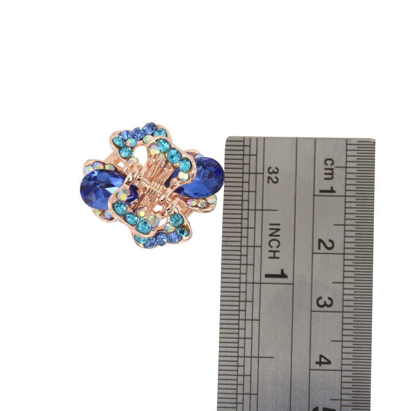 Yeshan Rhinestone and Crystal Metal Jaw Claw Hair Clip,Small Butterfly Design Barrettes for Women,pack of 6. - Image 4