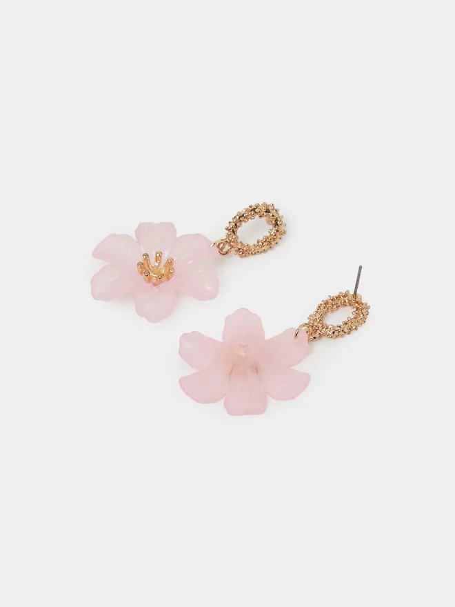 Styli  Flower Trim Drop Earrings for Women | Best Price UAE