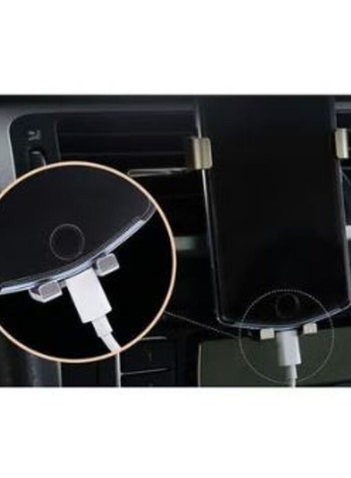 10W QI Wireless Fast Charger Car Mount Holder Stand Phone Charging Black - Image 2