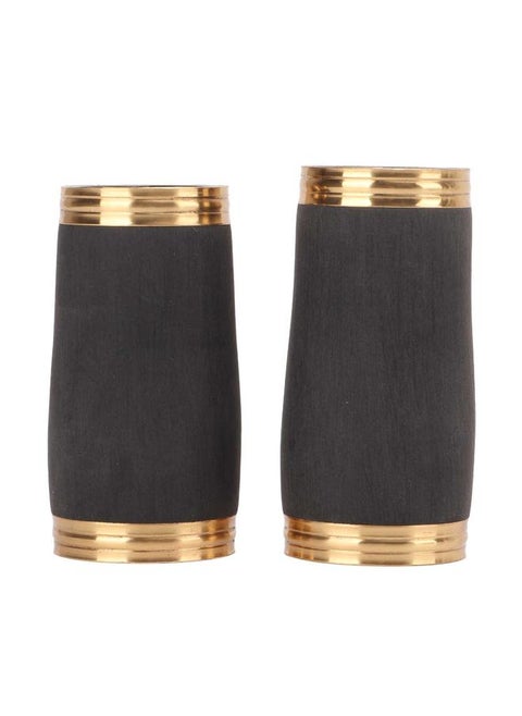 2Pcs Clarinet Engineering Plastics Barrel Black Soprano Clarinet Body Descending Tubular Tuning Musical Instruments