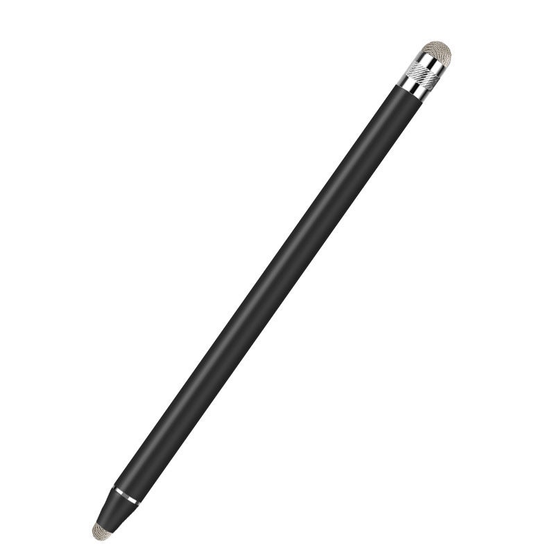 Universal Dual Head Capacitive Stylus for Tablets Phones double cloth head black
