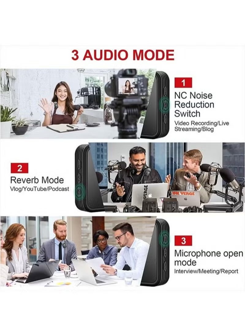 Tx - Wireless Lavalier Microphone Douyin Live Broadcast Mobile Video Recording 2.4G Noise Reduction Mini Microphone Live Video Recording Vlog Interview Online Classroom - Image 1
