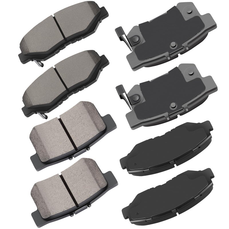 cciyu D958 D537 Front Rear Ceramic Brake Pads Kits 8pcs For 20132015 For Acura ILX20032007 For Honda For Accord20122015 For Honda Civic
