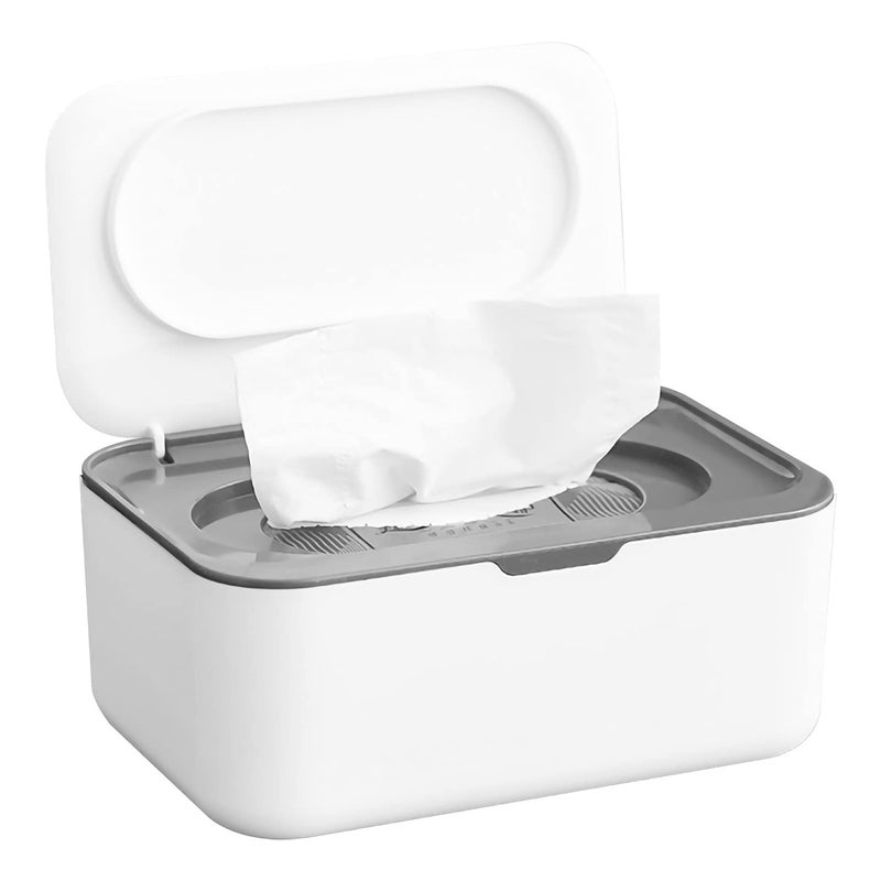 Wrixty Rectangular Shape Plastic Tissue Box Holder | Paper Napkin Holder Case | Tissue Holder Dispenser Organizer for Car Decor Home Room Hotel,Mobile Phone Storage - Image 1