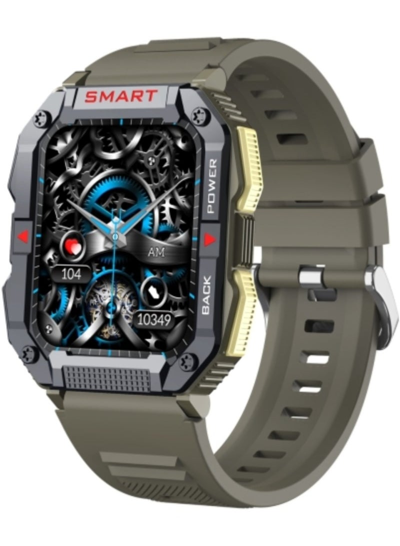 AROAQ YK01 1.83 inch Smart Sports Call Watch, Heart Rate / Blood Pressure / Blood Oxygen(Green) - Image 1