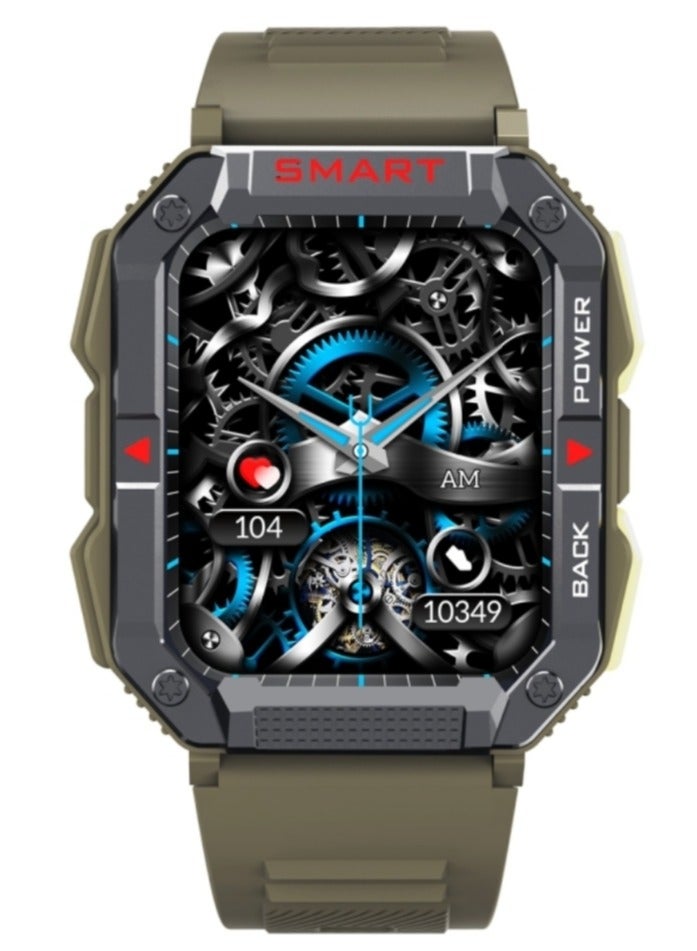 AROAQ YK01 1.83 inch Smart Sports Call Watch, Heart Rate / Blood Pressure / Blood Oxygen(Green) - Image 2