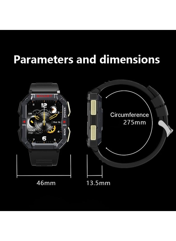 AROAQ YK01 1.83 inch Smart Sports Call Watch, Heart Rate / Blood Pressure / Blood Oxygen(Green) - Image 3