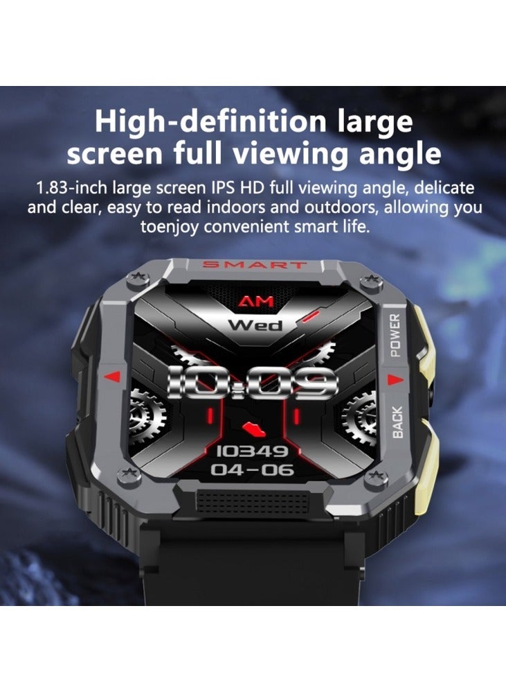 AROAQ YK01 1.83 inch Smart Sports Call Watch, Heart Rate / Blood Pressure / Blood Oxygen(Green) - Image 5