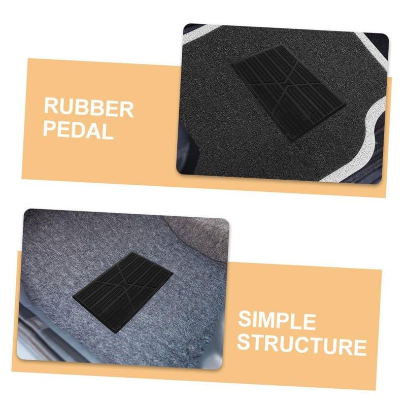 Garneck 2pcs Black Rubber Car Floor Mat Heel Repair Patch Automotive - Image 4